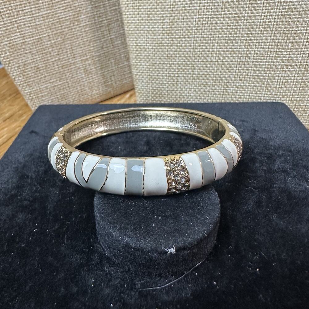 Sequin Nordstrom Multicolor Gold Tone Statement Enamel Bangle Bracelet # 22